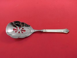 Damask Rose by Oneida Sterling Silver Vegetable Spoon Pierced HH WS Custom Made - £55.03 GBP