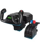 Saitek Flight Yoke System Professional Simulation Yoke and Throttle Quad... - $437.44 CAD