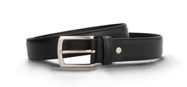 Cinturón formal vegano de hombre hebilla en Apple Skin negro piel de man... - $68.81