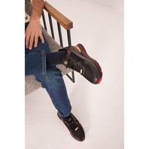 The Rialto Black & Red Patent Leather Men Sneaker image 12