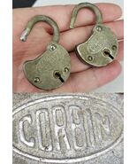 small padlocks lot x2 &quot;Corbin&quot; antique early vintage lock USA - €34,08 EUR