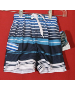 Kanu Surf 3 T Toddler Striped Swim Trunks Board Shorts NWT Blue White Te... - €11,77 EUR