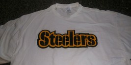 Steelers 2XL 2XG 2TG Adult White T Shirt - $2.91