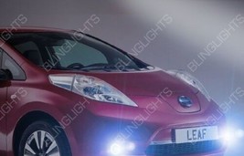 White LED w/ Blue Halo Fog Lamp Driving Light Kit for 2011-2017 Nissan Leaf - £90.43 GBP