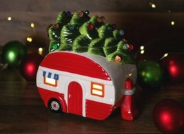 Holiday Camper RV Christmas Tree Retro LED Light Up Electric Wax Warmer  - £13.18 GBP