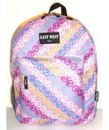 PEACE SIGNS Backpack  Free Shipping Daypack School College Hiking Campin... - £11.83 GBP