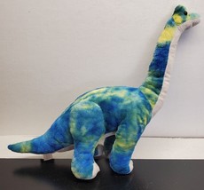 Wild Republic 15 Inch Blue &amp; Yellow Brontosaurus Dinosaur Plush - $13.78