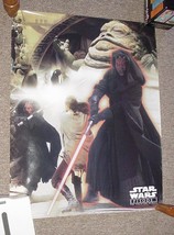 Star Wars Darth Maul Poster w/ Jabba the Hutt Ray Park 17x22&quot; Disney+ Solo Story - £15.79 GBP