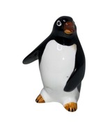 Vintage Enesco Penguin Collection Porcelain Figurine 1987 Animal Black W... - $160.67 MXN