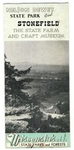 Nelson Dewey State Park &amp; Stonefield Museum Brochure Wisconsin - £10.90 GBP