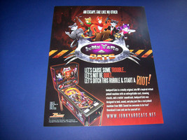 JUNK YARD CATS Original Virtual Pinball Flyer Vintage Promo Game Artwork 2012 - £20.23 GBP