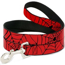Spider-Man Spiderweb Red &amp; Black Dog Leash by Buckle-Down - £19.16 GBP