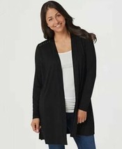 Dennis Basso Soft Touch Duster Cardigan with Rivets Size 2X New A353182 - $22.49
