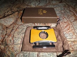 Brizard and Co. - "Elite Series 2" Cutter - Blue Ostrich and Camel Color Leather image 6