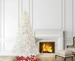 Holiday Time White Duncan 7&#39; Pre-lit Quick Set Fir Christmas Tree Clear ... - $92.22