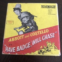 Vintage Abbott And Costello 8mm Movie &quot;Have Badge, Will Chase&quot; Castle Fi... - £14.16 GBP