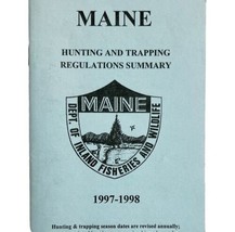 Maine 1997-98 Hunting &amp; Trapping Regulations Vintage 1st Printing Bookle... - £11.77 GBP