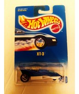Hot Wheels 1991 #230 Blue Metalflake White Base XT-3 Mint On VG+ Card - £15.75 GBP