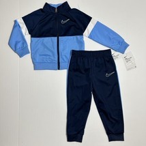 Nike Sportswear Baby Tracksuit Jacket &amp; Pants Set 2 Pc Outfit 24M Blue NWT - £23.92 GBP