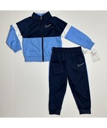 Nike Sportswear Baby Tracksuit Jacket &amp; Pants Set 2 Pc Outfit 24M Blue NWT - £23.90 GBP