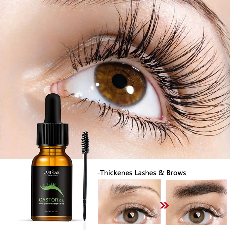 Sporting Natural Castor A Eyelash Growth Serum Eyebrow Lengthening Liquid Essent - £23.62 GBP