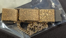NOS Seiko Ladies Gold Tone Replacement Watch Band Clasp with Chain C514YCL - $19.79