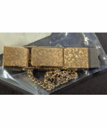 NOS Seiko Ladies Gold Tone Replacement Watch Band Clasp with Chain C514YCL - $27.74 CAD