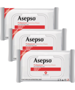 Asepso Professional Antiseptic Wipes Multi-Purpose 96 Wipes 3 Packs With 32 - $169.09 MXN