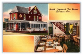 Dutch Cupboard Tea House Gettysburg Pennsylvania PA UNP Linen Postcard W1 - £1.52 GBP