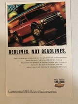 1995 Chevrolet Chevy S Series 4x4 Vintage Print Ad Advertisement pa19 - $7.91