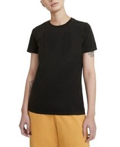 Nike Womens Sportswear Cotton Logo T-Shirt color Black Size M - £24.62 GBP