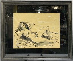 SIGNED ORIGINAL - HENK NGANTUNG PAINTING - JAKARTA INDONESIA NUDE 1953 - £629.30 GBP