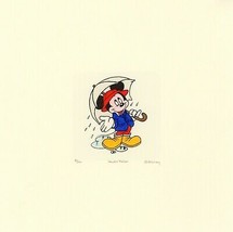 Mickey Mouse Sowa &amp; Reiser #D/500 Hand Painted Cartoon Etching Art In Th... - £50.11 GBP