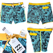 Billabong Lo Tide Tropical Board Shorts sz 40 Mens Swim Suit Trunks Pockets NWT - £33.97 GBP