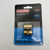 Craftsman Brass Connector  Kit 1/4 inch NPT Female Threads 916361 - $10.40