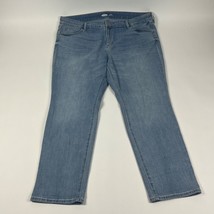 Old Navy Power Slim Straight Womens Jeans Size 20 Blue Stretch Light Wash - $23.74