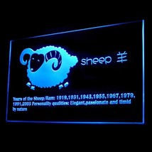 150012B Chinese Zodiac Sheep Legend Gossip Tai Chi Year Display LED Light Sign - £17.29 GBP