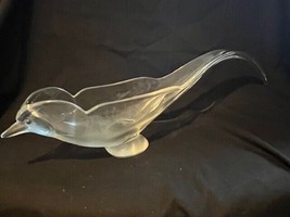 Transparent glass bird sculpture, ART VANNES FRANCE, Christallerie,marke... - $17,721.00