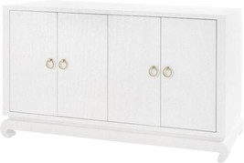 Sideboard Bungalow 5 Meredith Ring Pull Gold Stained Interior White Lacquered - £5,001.03 GBP