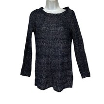 white house black market blue metallic knit sweater Size XS - $17.81