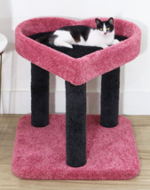 HEART-SHAPED CAT PERCH-COZY LOUNGER FOR CATS, 23.5&quot;H-FREE SHIPPING IN TH... - $3,440.38 MXN