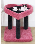 HEART-SHAPED CAT PERCH-COZY LOUNGER FOR CATS, 23.5&quot;H-FREE SHIPPING IN TH... - $3,435.25 MXN