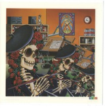 Grateful Dead -Dead Artist Vintage Peel &amp; Stick Sticker 6&quot; x 6&quot; - £3.77 GBP