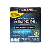 Kirkland Signature Minoxidil for Men 5% Extra Strength Hair Regrowth for Men (6  - £48.10 GBP