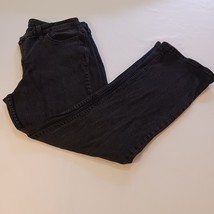Riders Women's Size 16P Black Bootcut Leg Denim Jeans Measured 34x29 image 2