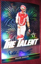 2020 Leaf Valiant The Talent Autograph #TT-DD1 Dillon Dingler Blue 34/50 - £18.87 GBP