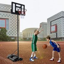 Height Adjustable Portable Shatterproof Backboard Basketball Hoop with 2 Nets -  - $226.49