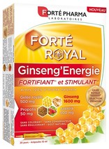 Forte Pharma Forte Royal Ginseng&#39;Energy 20 vials - $69.00