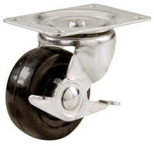 2” General Use, Rubber Wheel Swivel Plate Caster, 90 Lb. Load Rating, Si... - $204.10 MXN
