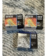 Epson 252 T252520 Cyan Magenta Yellow Black Ink Cartridge Combo  Exp 1/2... - $34.65